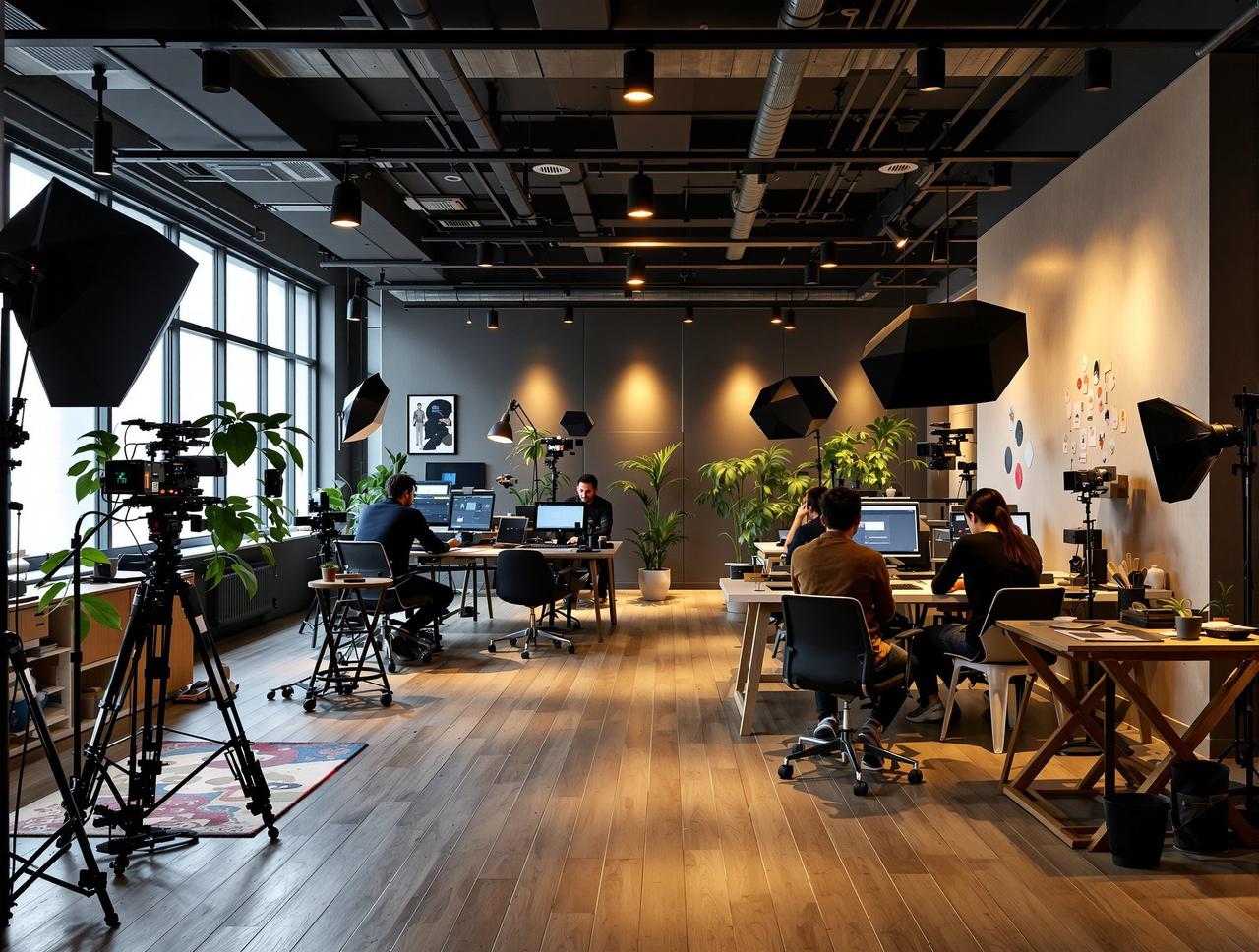 小蓝视频传媒公司办公环境